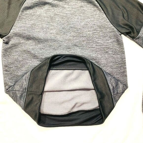 Adidas Hoodie Sweatshirt Spell Out 3 Stripe Fleece Lined Gray Black XS NWOT - Picture 8 of 12